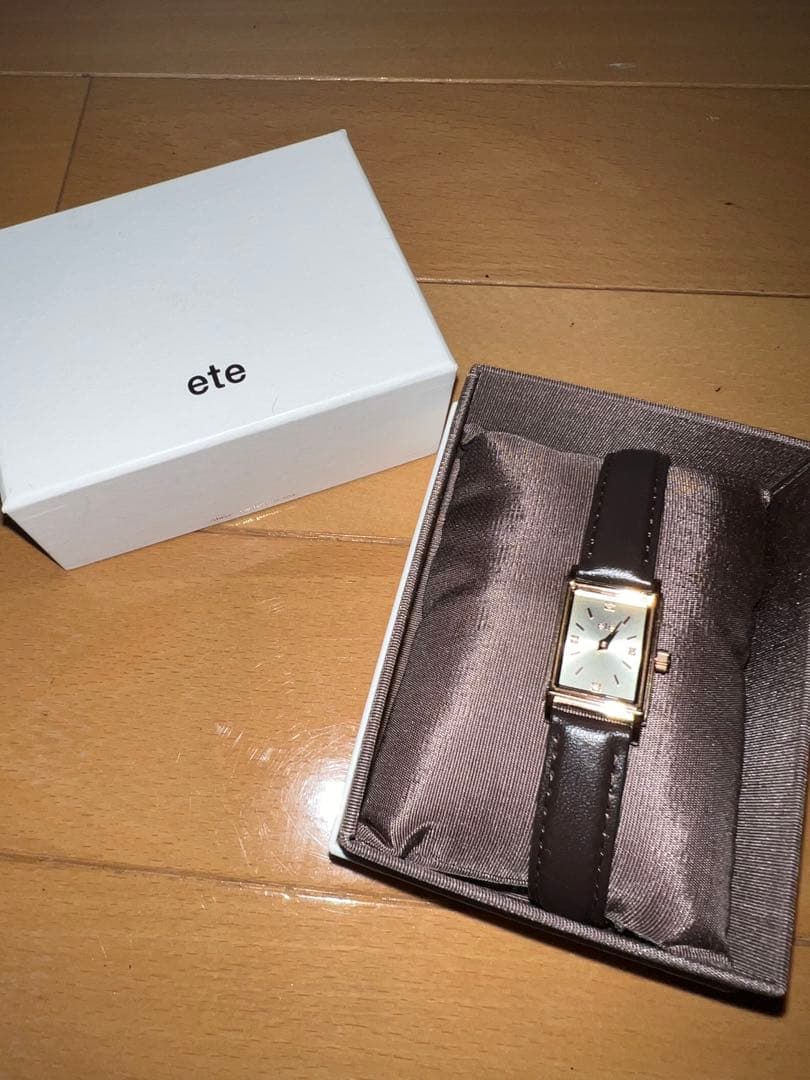 ete ウォッチ レクタングルフェイス ダイヤモンド