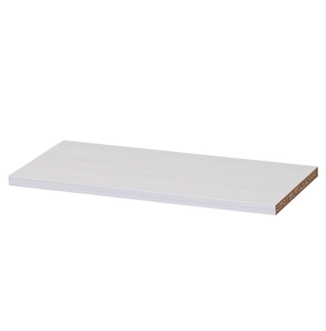 セミオーダーラック強化棚 奥行 44cm（幅90×高さ90cm WH)