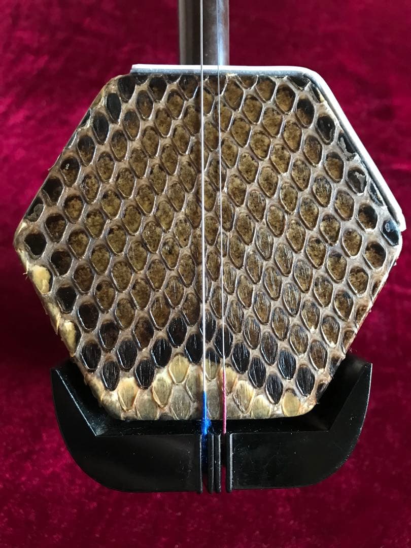 二胡★中古品★錦蛇本皮★完全手入れ★音など確認済み