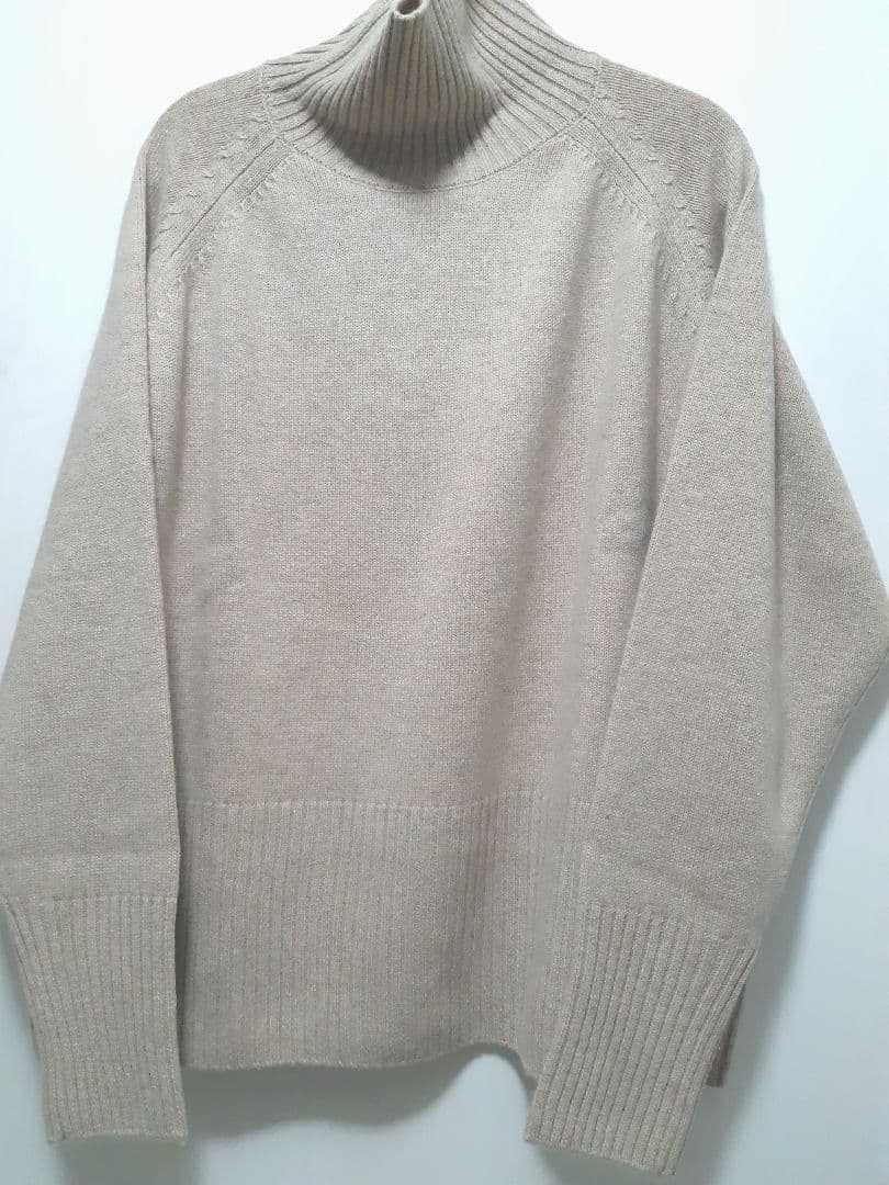 未使用品　Spick and Span　ウールカシミヤ タートルニット