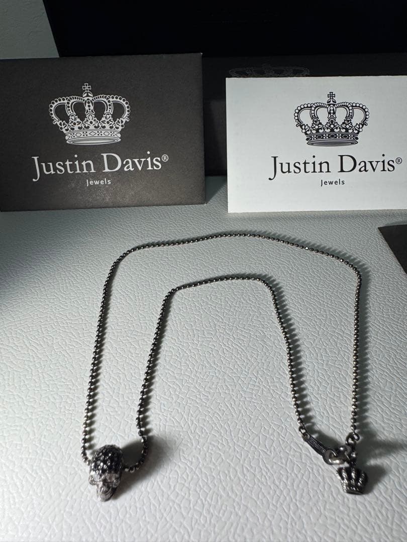 ジャスティンデイビス【Justin Davis】SNJ510ブラック　ネックレス