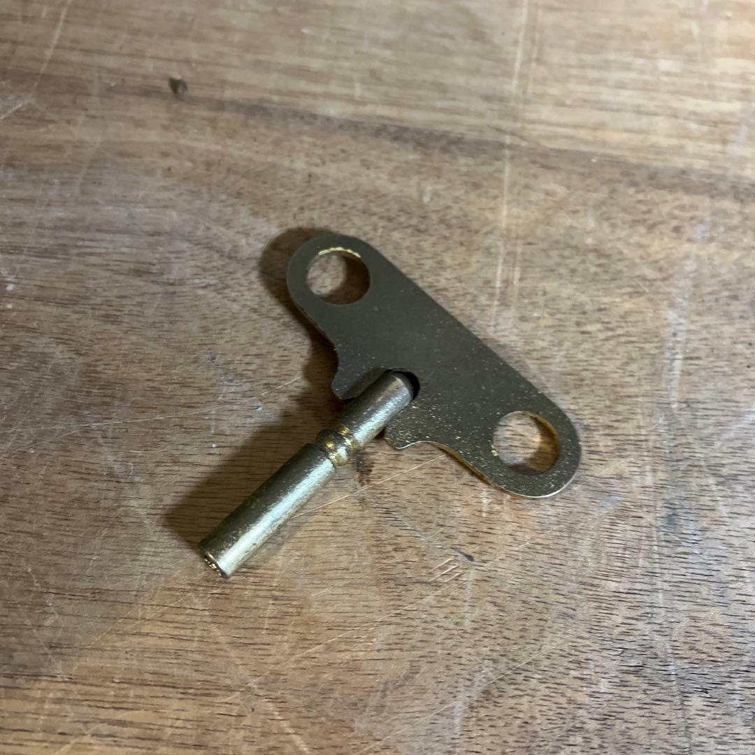 アンティーク Lancini イタリア 大理石 ジャンク 手巻き 真鍮 ブロンズ