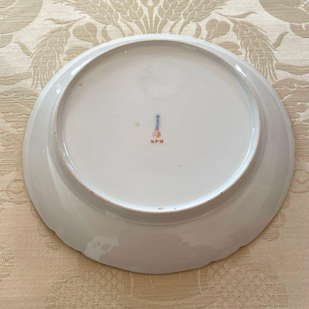 【KPMベルリン】自然主義 印象主義／金縁盛上 キャビネットプレート ②