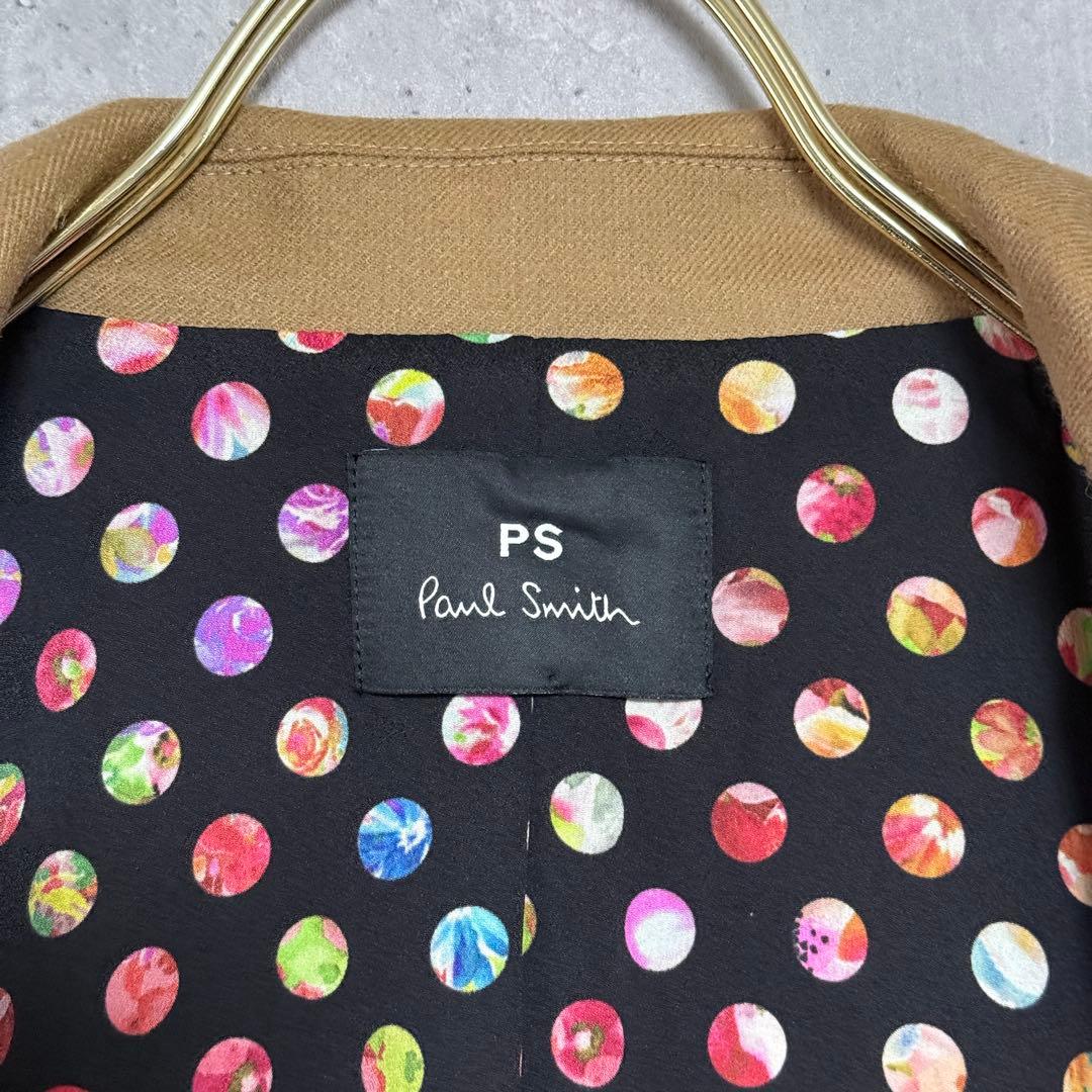 美品✨PS ポールスミス ダブルブレスト ウールPコート キャメル 42 ドット