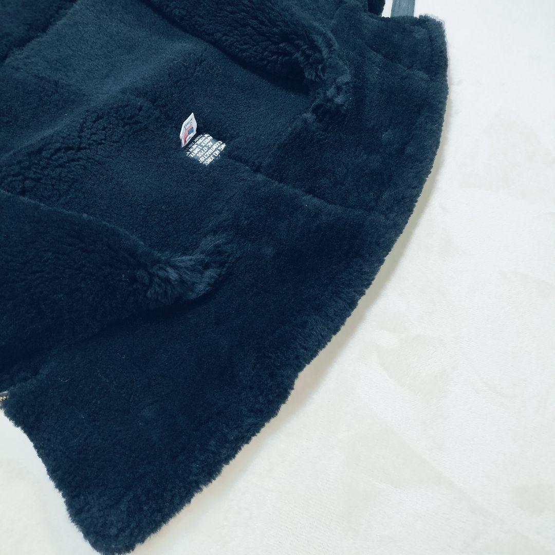 【極希少】AVIREX B-3 ムートンジャケット 黒 44 ビッグサイズ