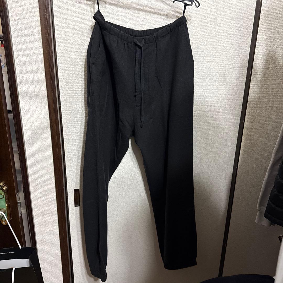 COMOLI ウールビエラドローストリングパンツ