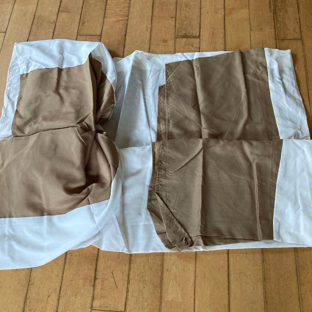 未使用品　キングサイズ　7点寝具セット　掛布団　ベッドスカート　枕カバー　他