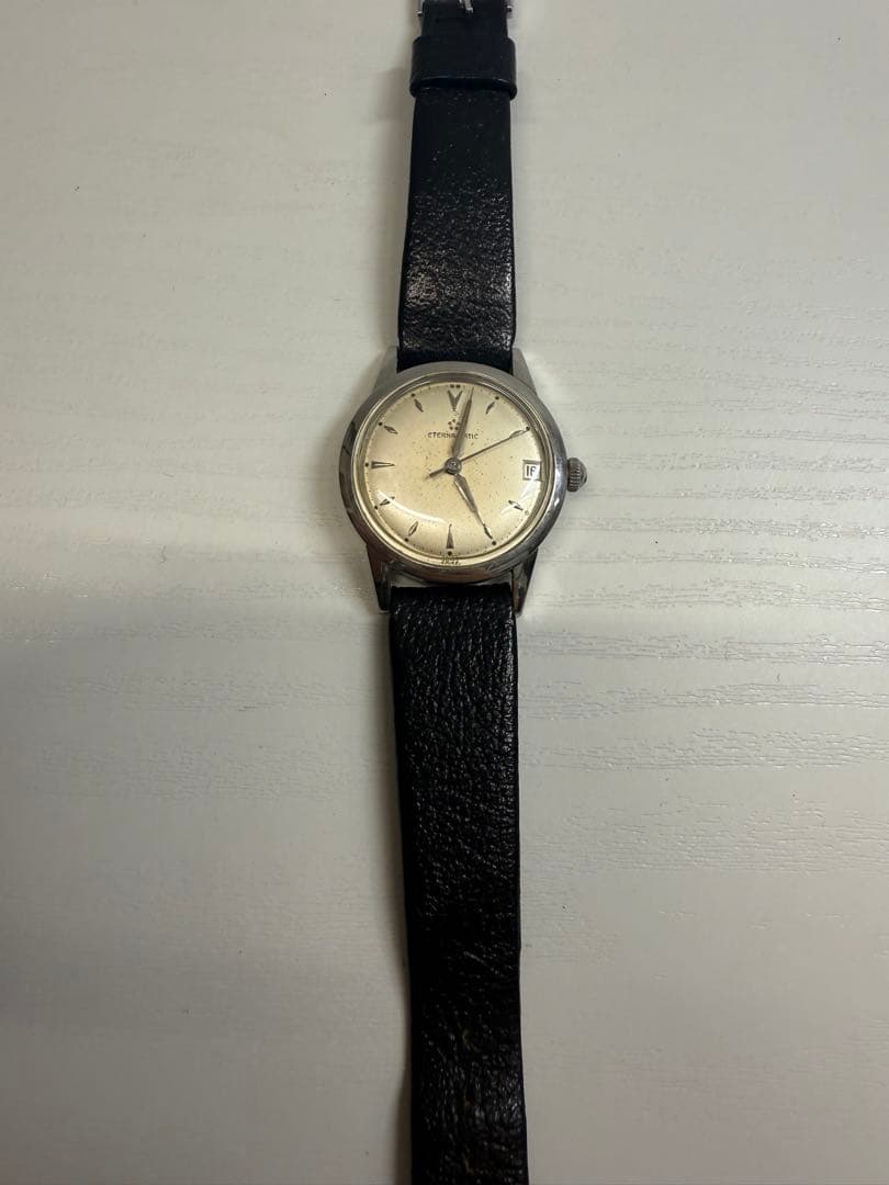 ETERNAMATIC 手巻き時計 シルバー文字盤