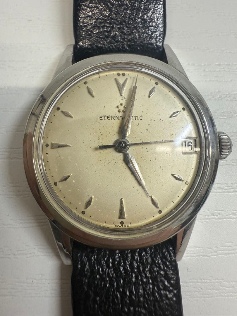 ETERNAMATIC 手巻き時計 シルバー文字盤