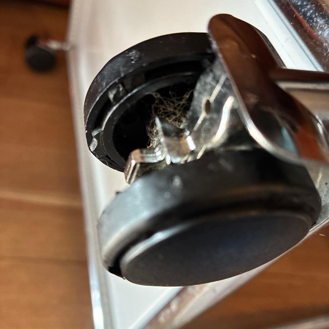 USMハラー ラック １列１段 ホワイトオープンラック キャスター付き