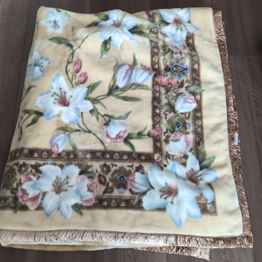 新品未使用ダブル毛布ロマンス小杉ROMANCEブランケットコレクション日本製