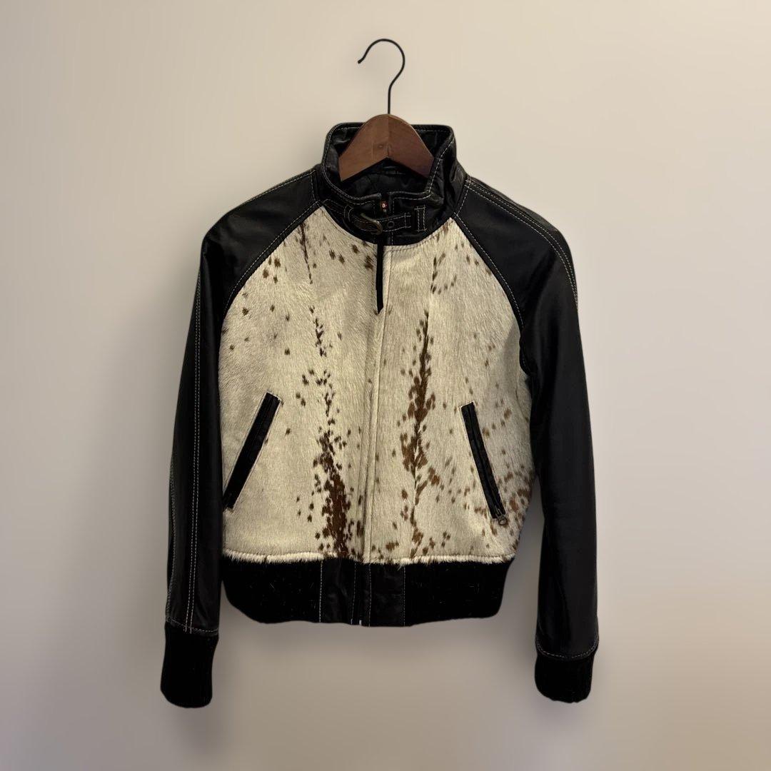 ２Ｒ　本革ハラコ　ライダースジャケット