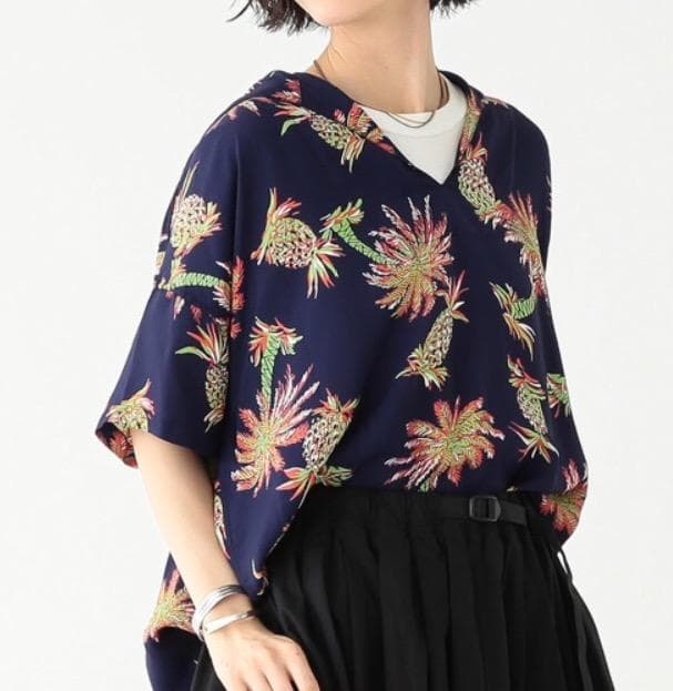 美品》SUN SURF　BEAMS BOY アロハシャツ　ハワイアン　セーラー