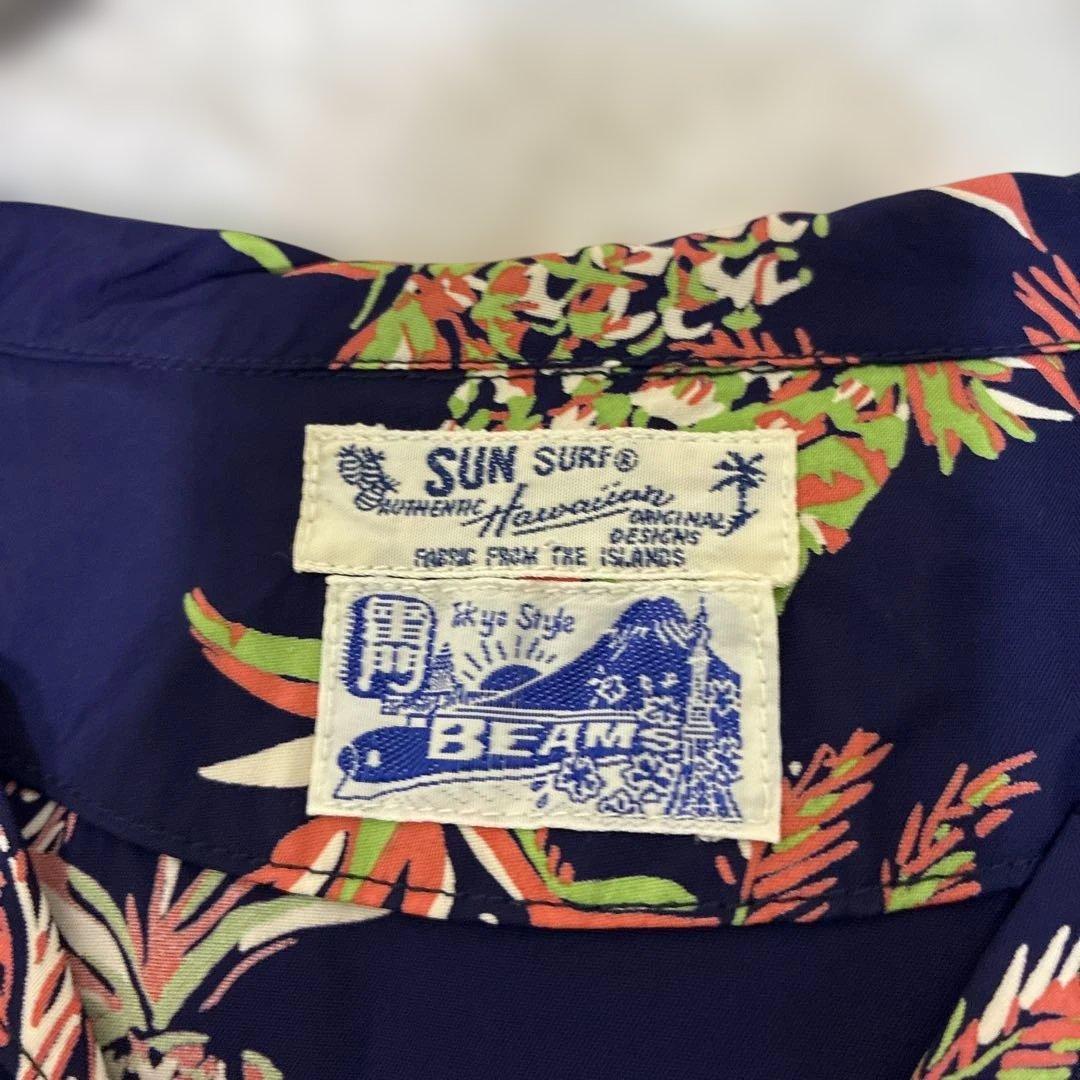美品》SUN SURF　BEAMS BOY アロハシャツ　ハワイアン　セーラー