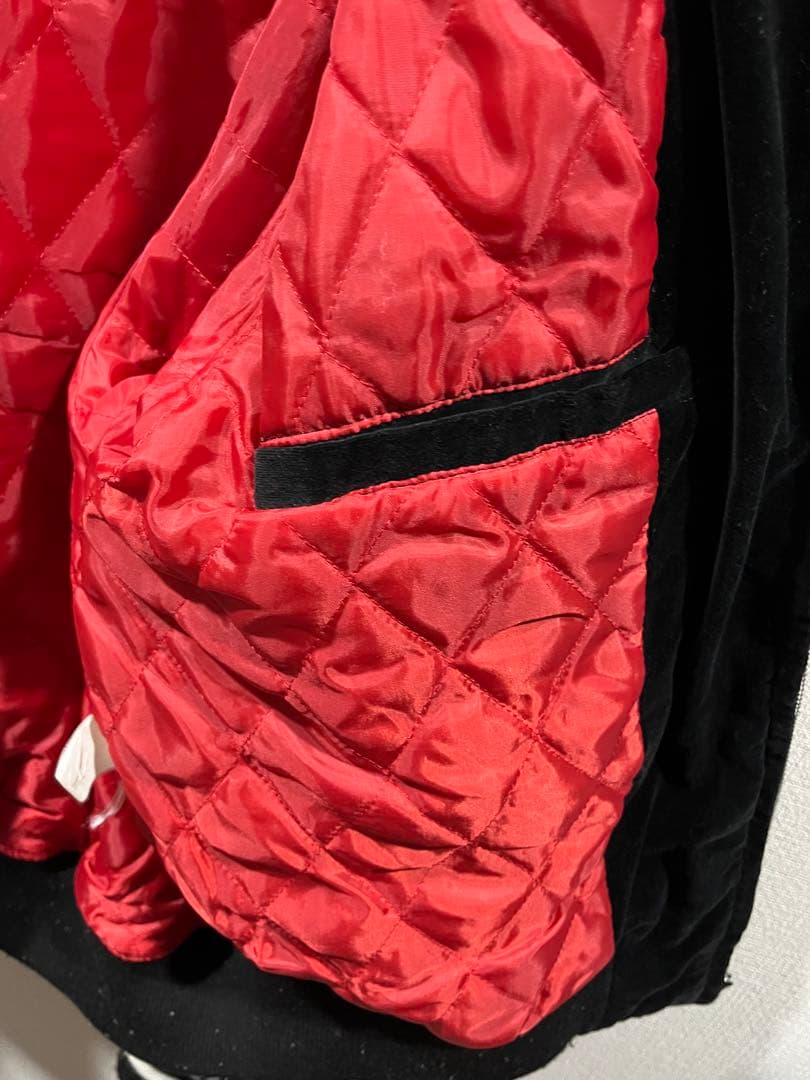 ドラゴン刺繍 スカジャン 黒　別珍