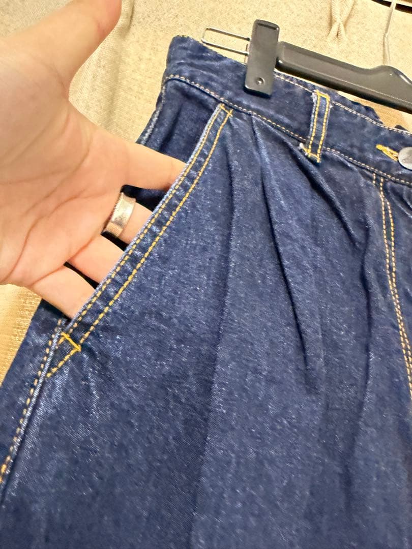 ヴィヴィアンウエストウッド　レッドレーベル　ダークブルー デニム ワイドパンツ