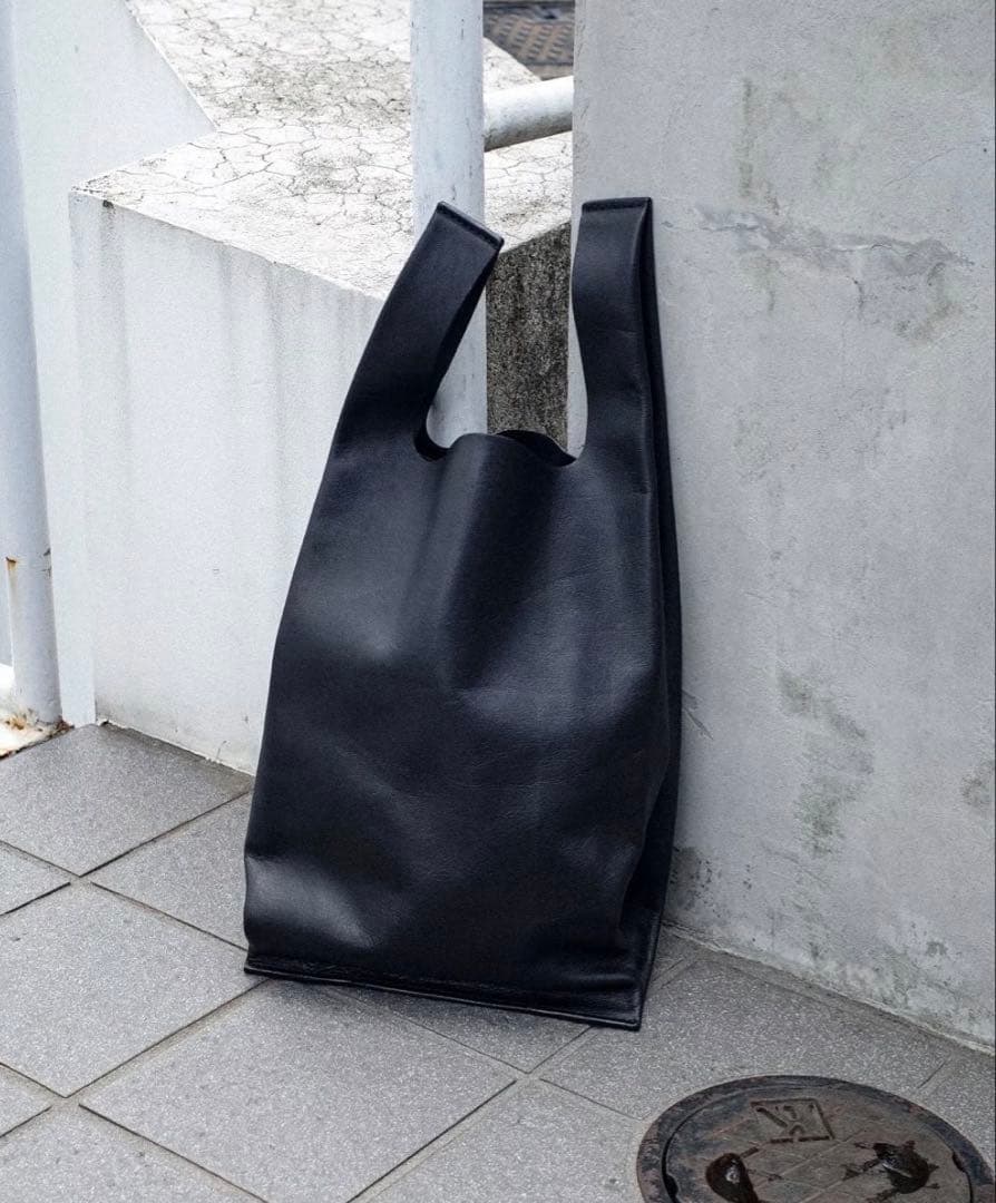 バッグ Leather Conveni Bukuro Black
