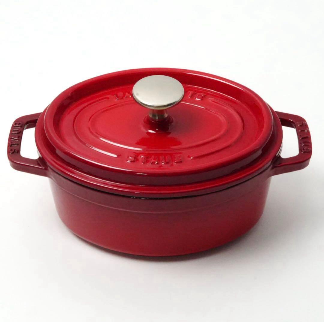 【美品】ストウブ staub ピコココット オーバル　17cm チェリー