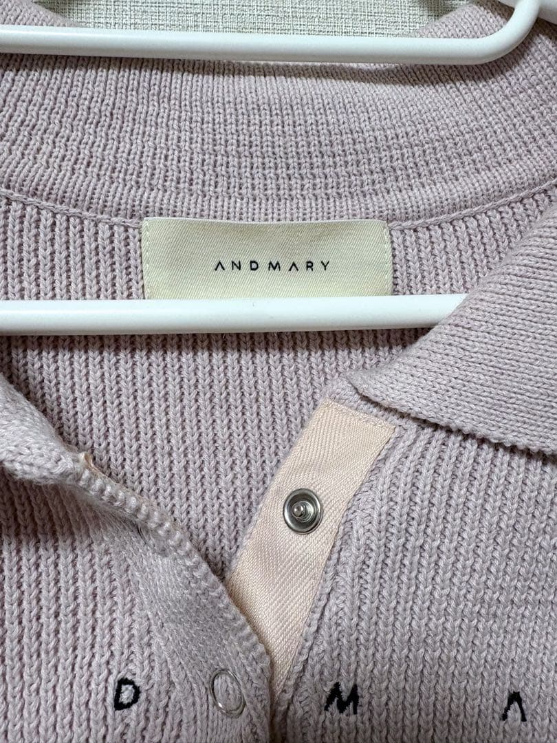 トップス andmary Lindsay logo tops