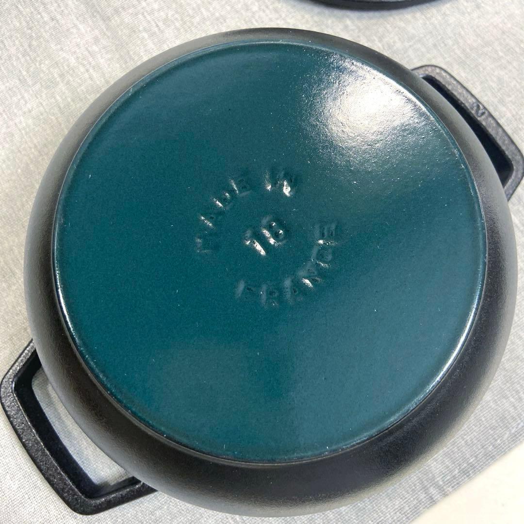 【美品】staubストウブ　ワナベ Wa-NABE Mサイズ18cm