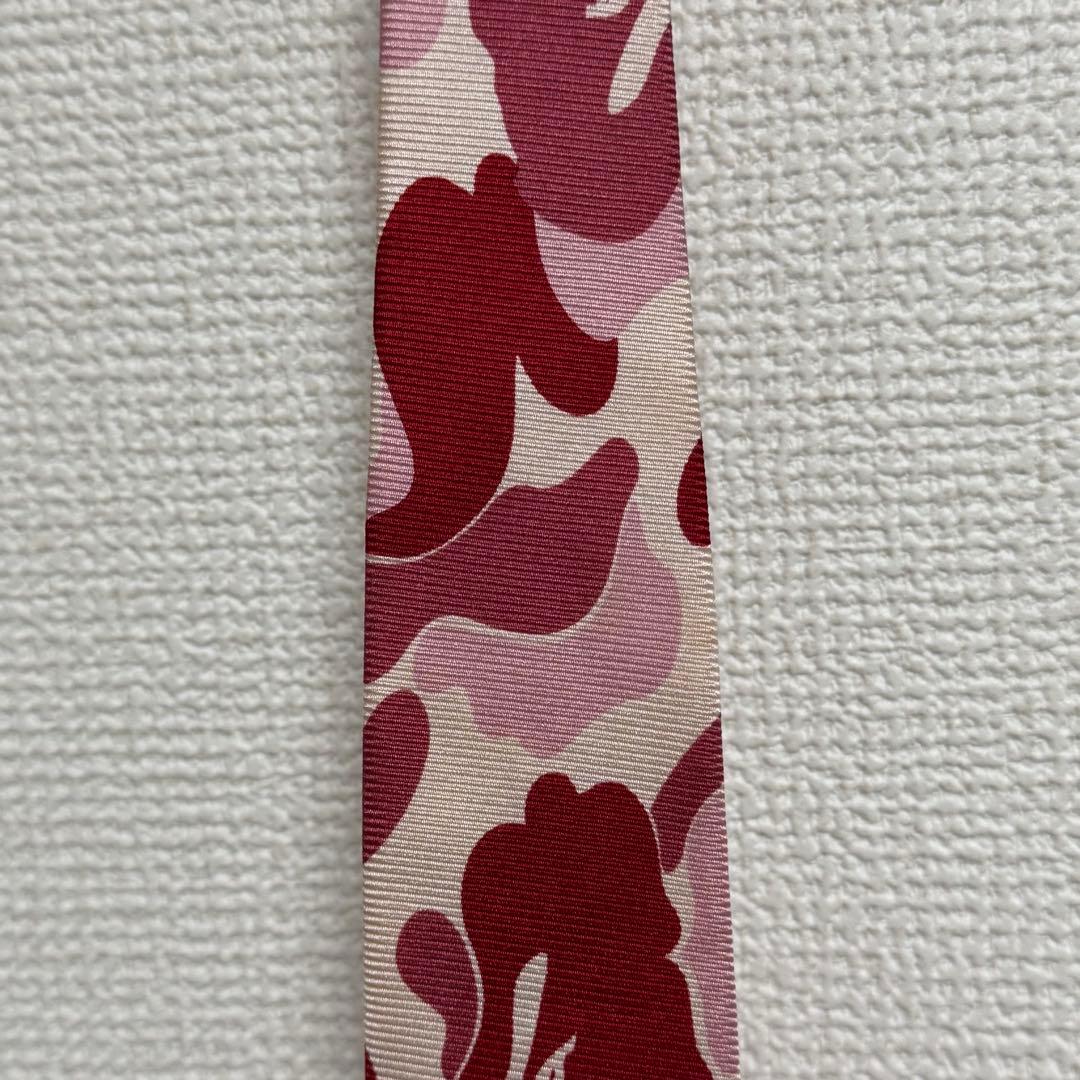 希少デザイン アベイシングエイプ カモフラエイプ ネクタイ ピンク APE