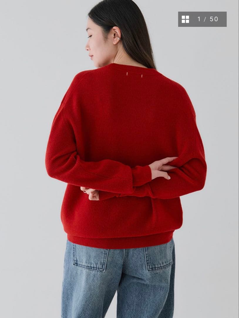 n*o様 crewre カシミアブレンドメリノウールニット