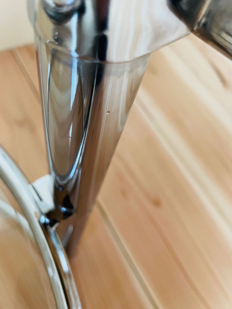 ラウンドテーブル/コーヒーテーブル/ガラス/3段/レトロポップ/スペースエイジ