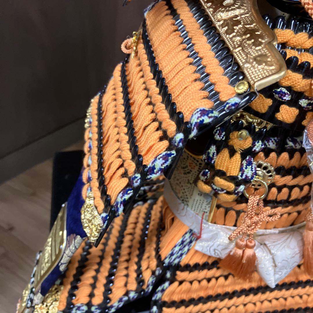 E-壁 古代大鎧 比叡奴 (比叡奴) 三郎作 兜飾り 五月人形 端午の節句 置物