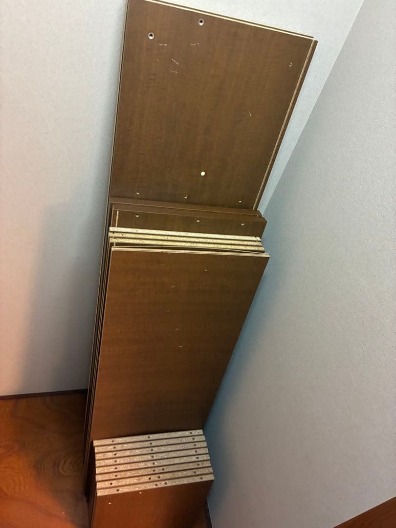 ブラウンオープンシェルフ 12個収納