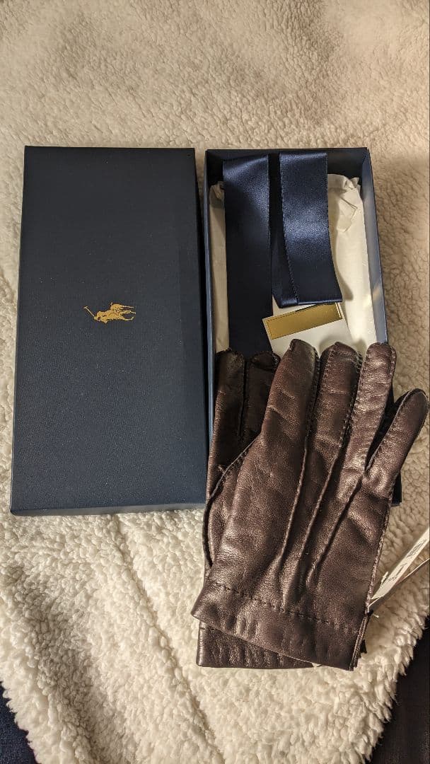 ラルフ・ローレンラム皮手袋 リンです