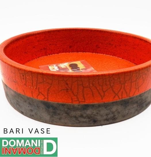 〖DOMANIドマーニ花器〗廃盤 BARIシリーズ 水盤 オレンジ 未使用品