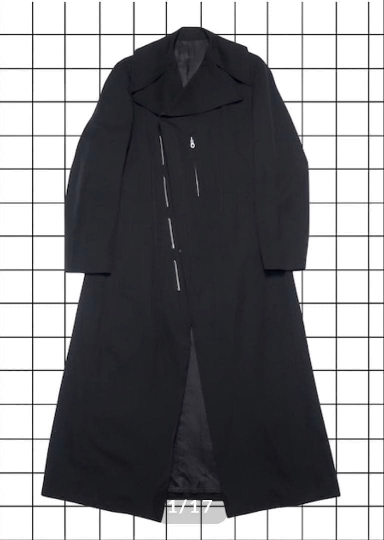 1990s YASUSHI DOI ジップデザインロングコート