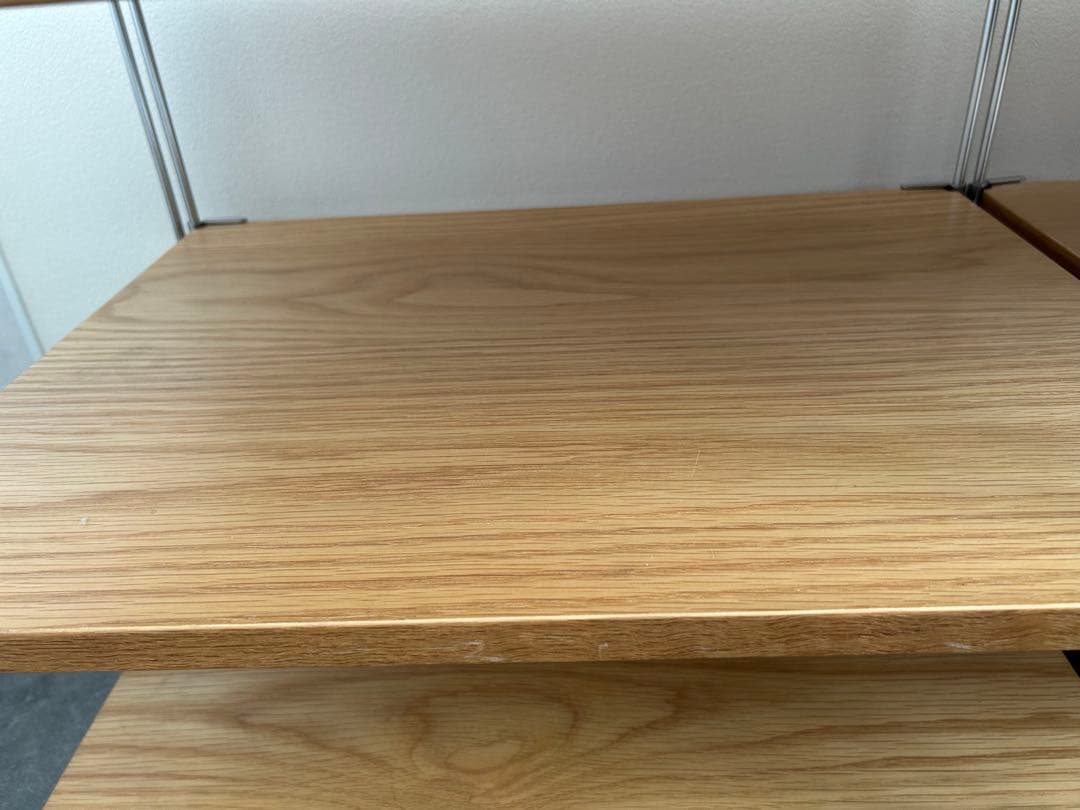 無印良品 ステンレスユニットシェルフ オーク材 AVラックセット