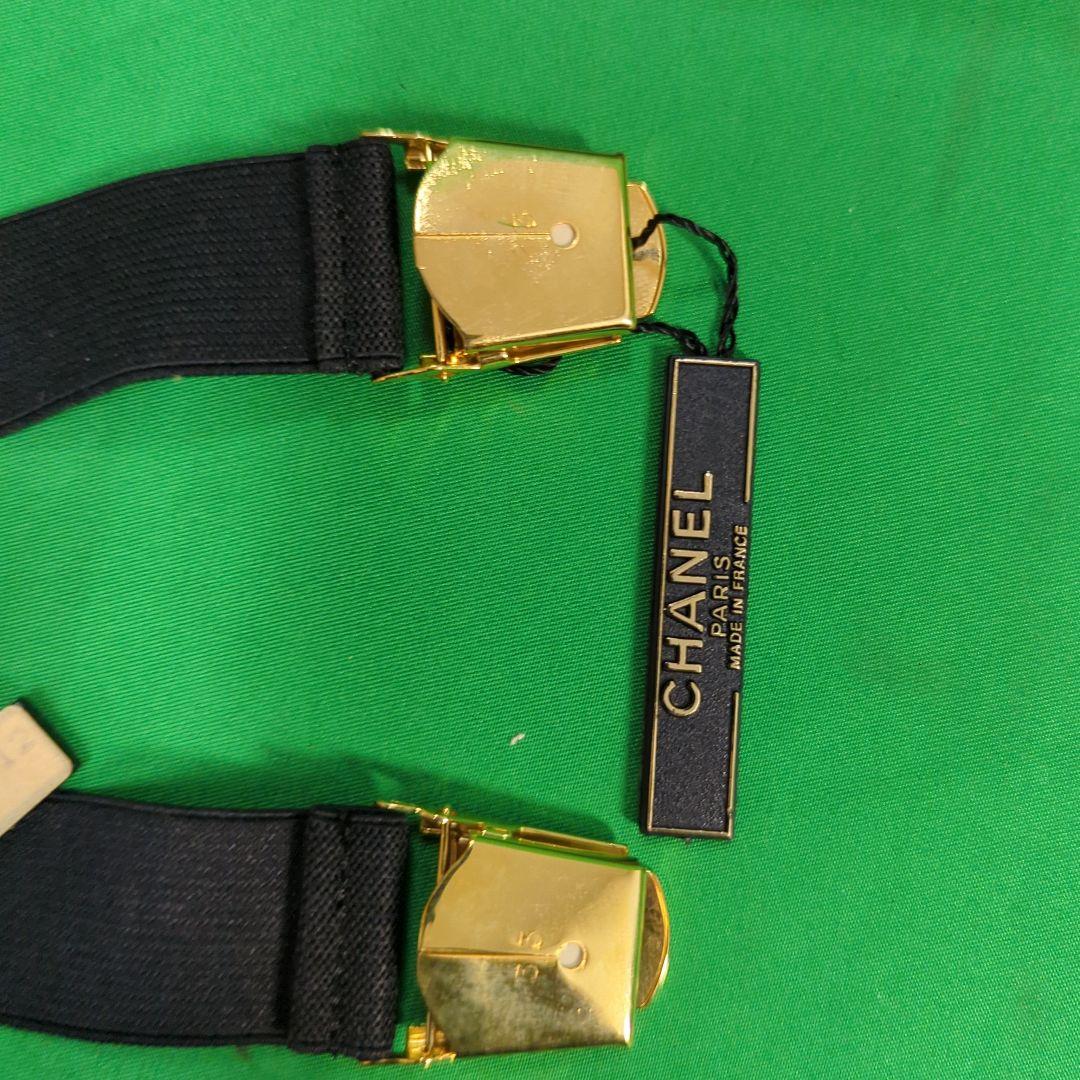 シャネル アームバンド ヴィンテージ ブラック ゴールド