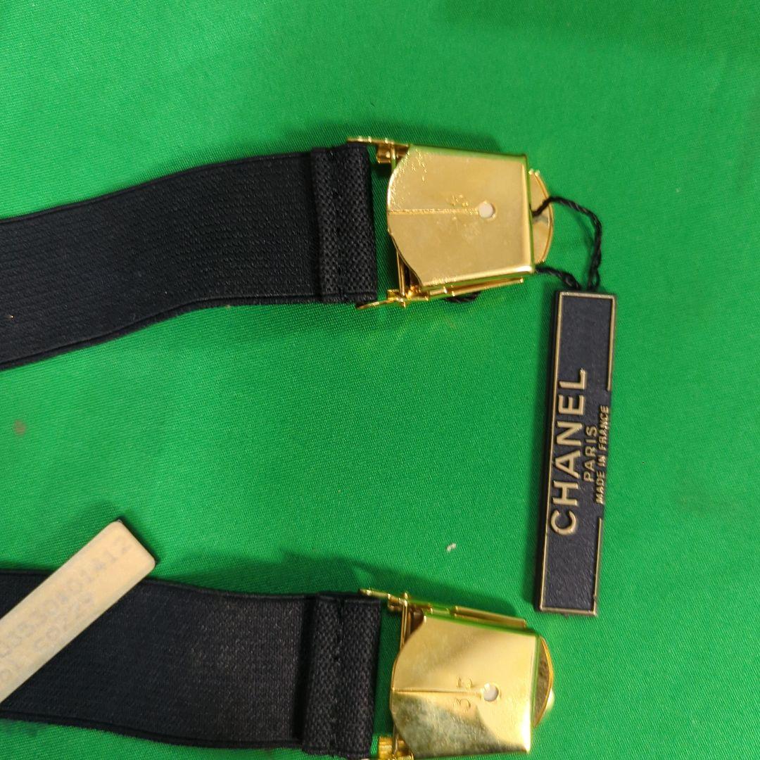 シャネル アームバンド ヴィンテージ ブラック ゴールド