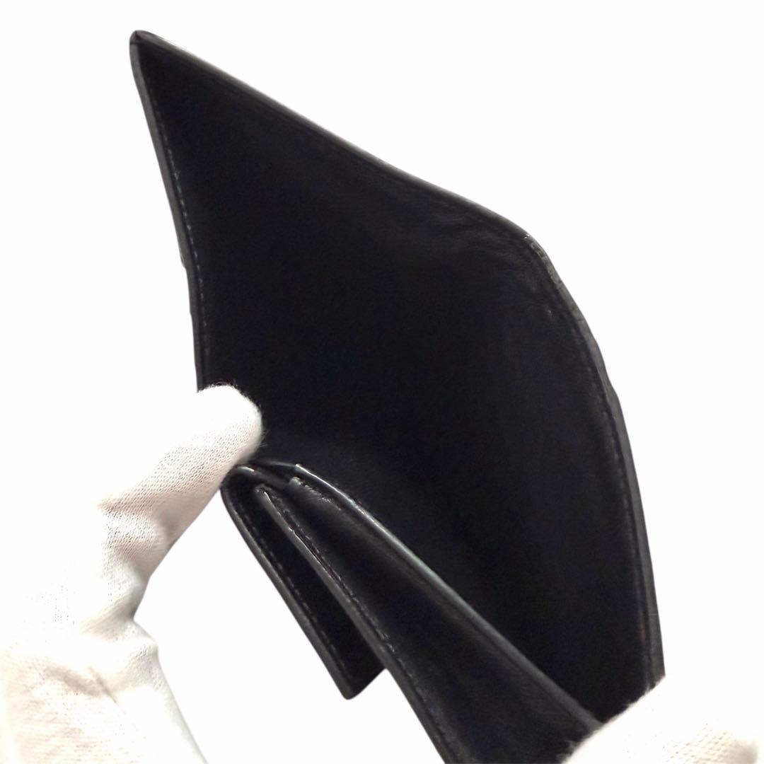 美品✨BALENCIAGAバレンシアガ財布　二つ折財布594216ロゴ　ブラック