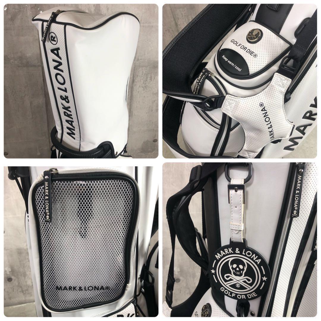 MARK&LONA　キャディバッグ　9型　6分割　PUレザー　スタンド式