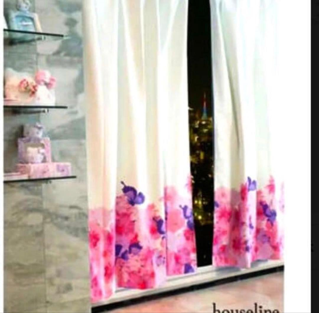 rady トロピカル　フラワー　カーテン　200 （タッセル付き）