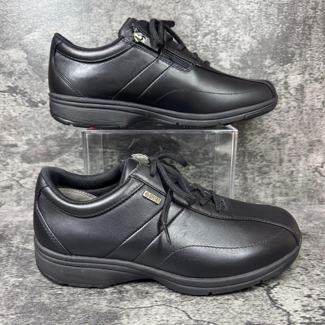 【新品未使用】アサヒ メディカルウォーク ブラック レザー 24.5cm