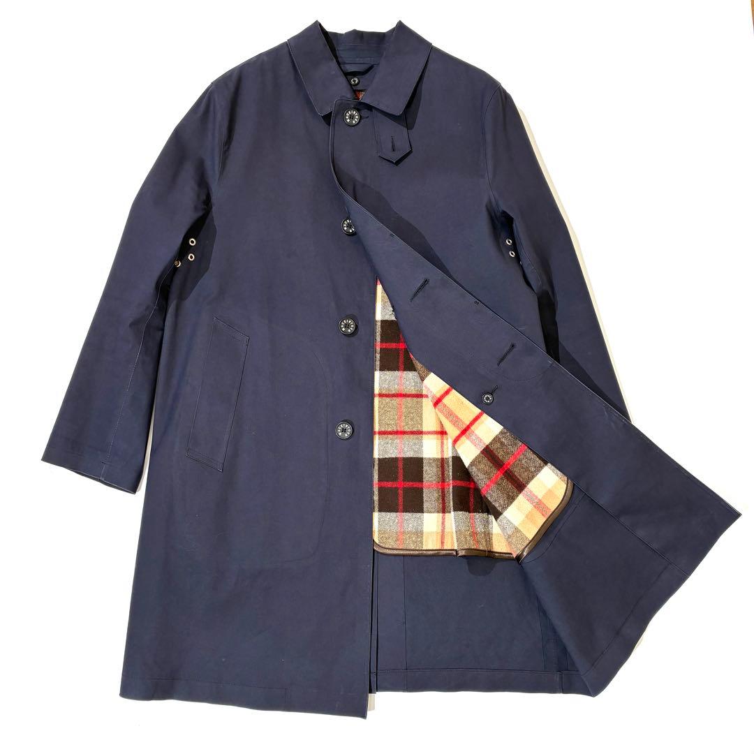 Mackintosh LONDON ステンカラーコート ゴム引き ライナー L