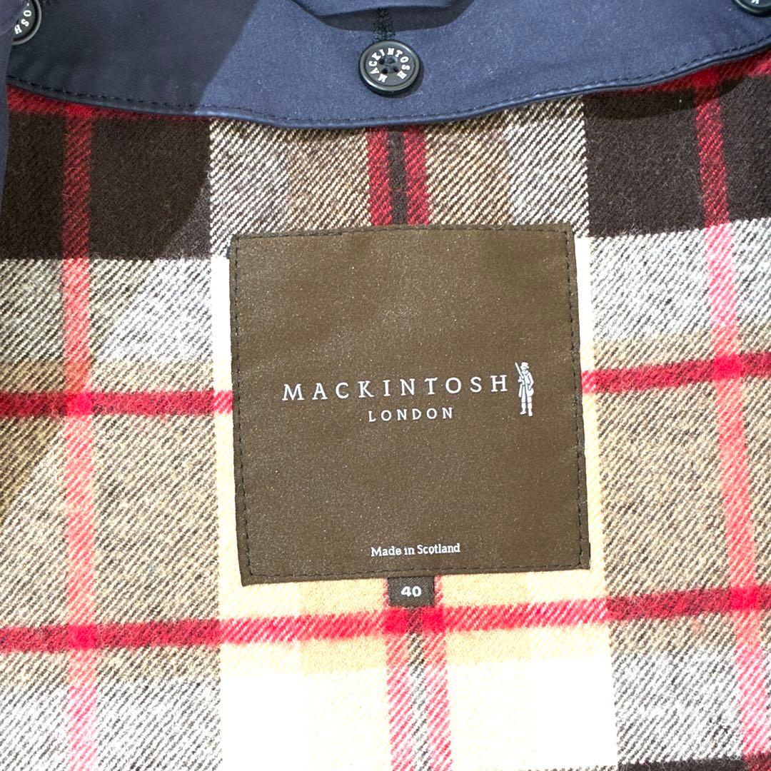 Mackintosh LONDON ステンカラーコート ゴム引き ライナー L
