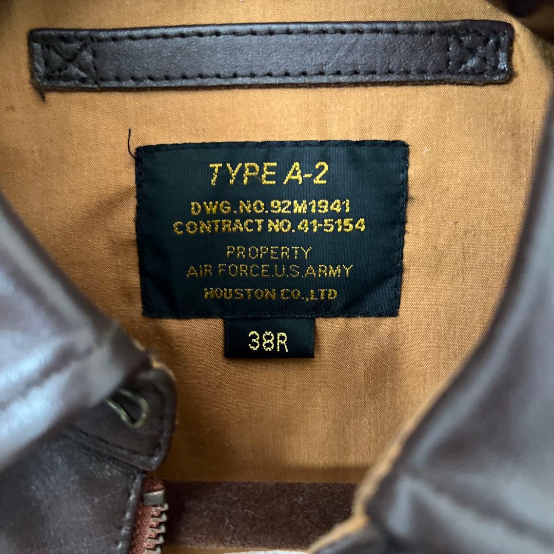 HOUSTON製 TYPE A-2 フライトジャケット・ワックスセット