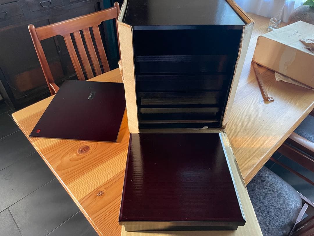 松花堂弁当　5個セット　たち吉　タチキチ　橘吉　塗り