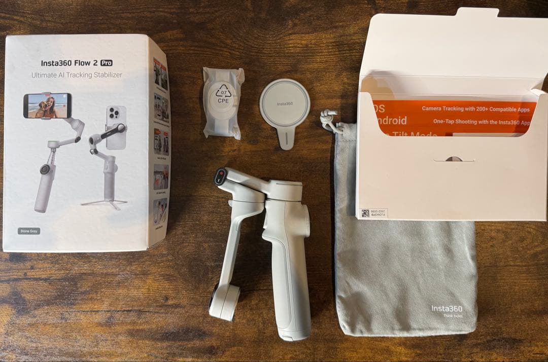 【美品】Insta360 Flow 2 Pro 純正マウント付属