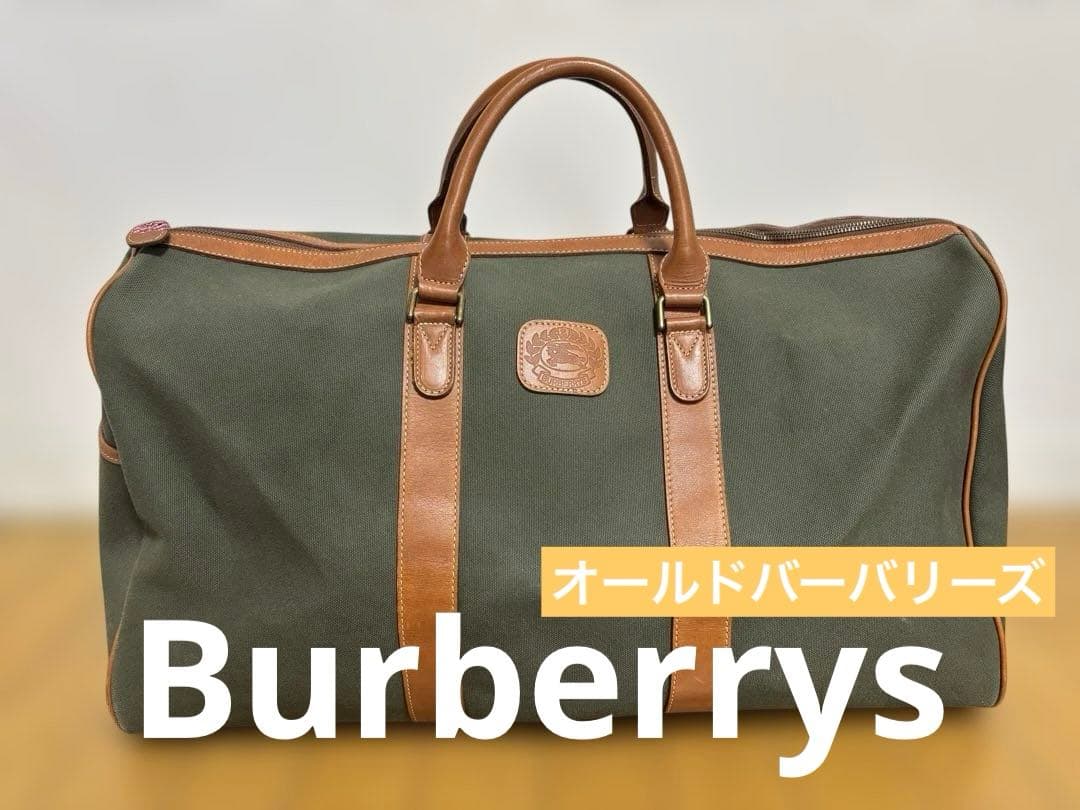 Burberrys オールドバーバリーズ ボストンバッグ ノバチェック 旧ロゴ