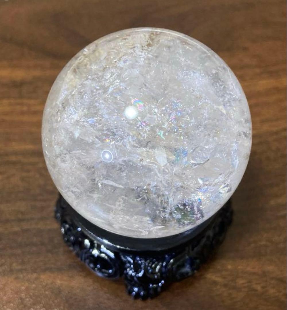 アゼツライト　水晶　スフィア　約45mm