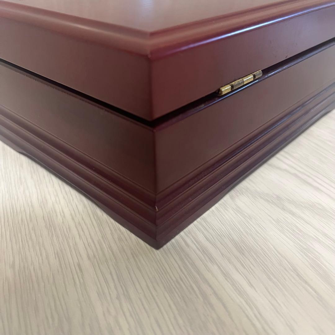 サンキョー オルフェウス マホガニー材 木製オルゴールSankyo