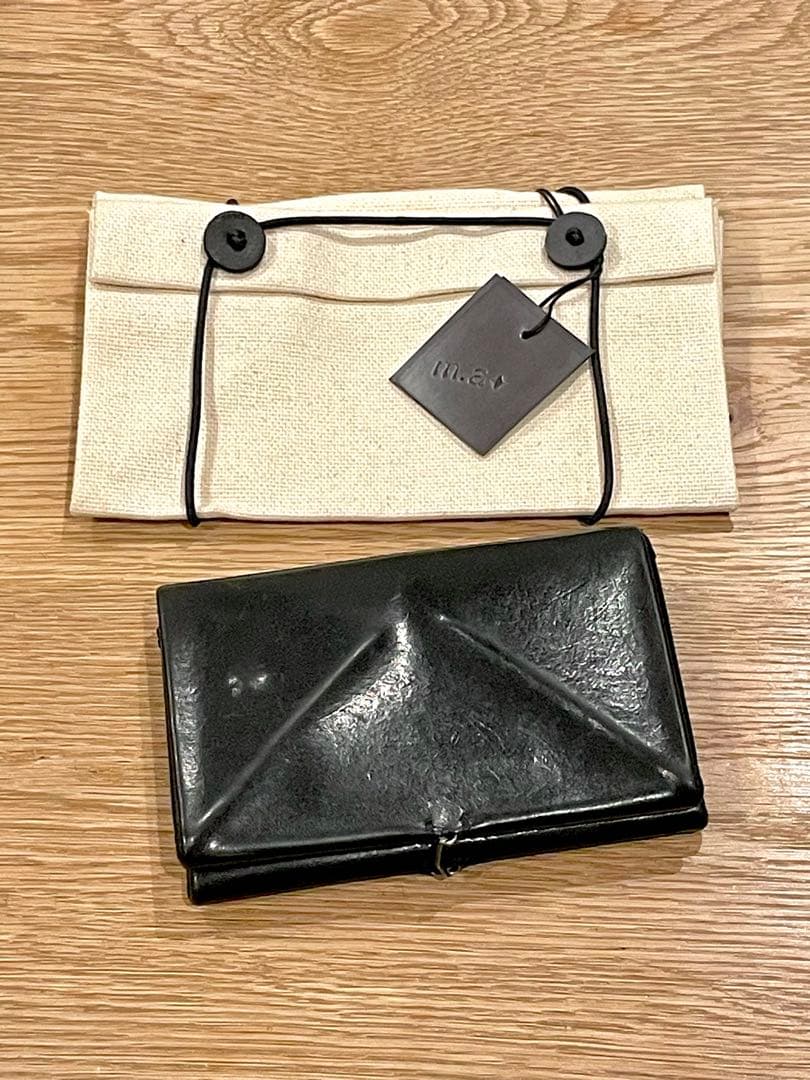 m.a+ エムエークロス W9 折り紙ウォレット 財布 BK DOUBLE