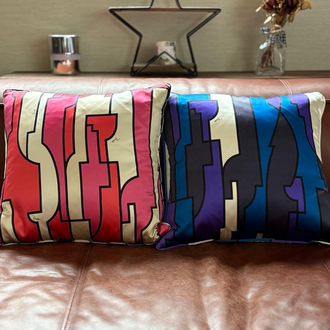 EMILIO PUCCI シルククッション 2個set