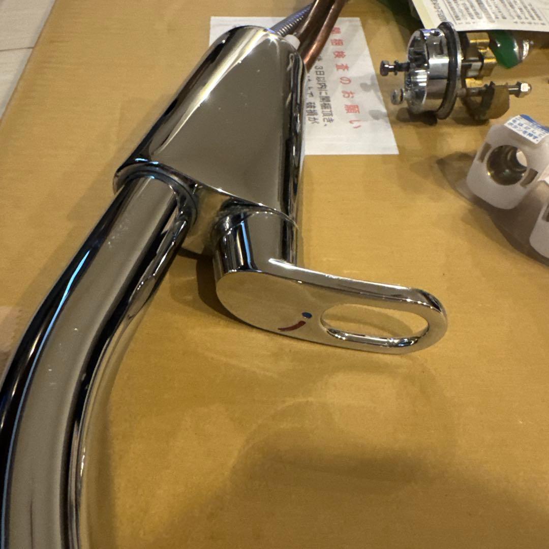 リクシル混合水洗クローム仕上げ キッチン水栓 SF-HM451SYX